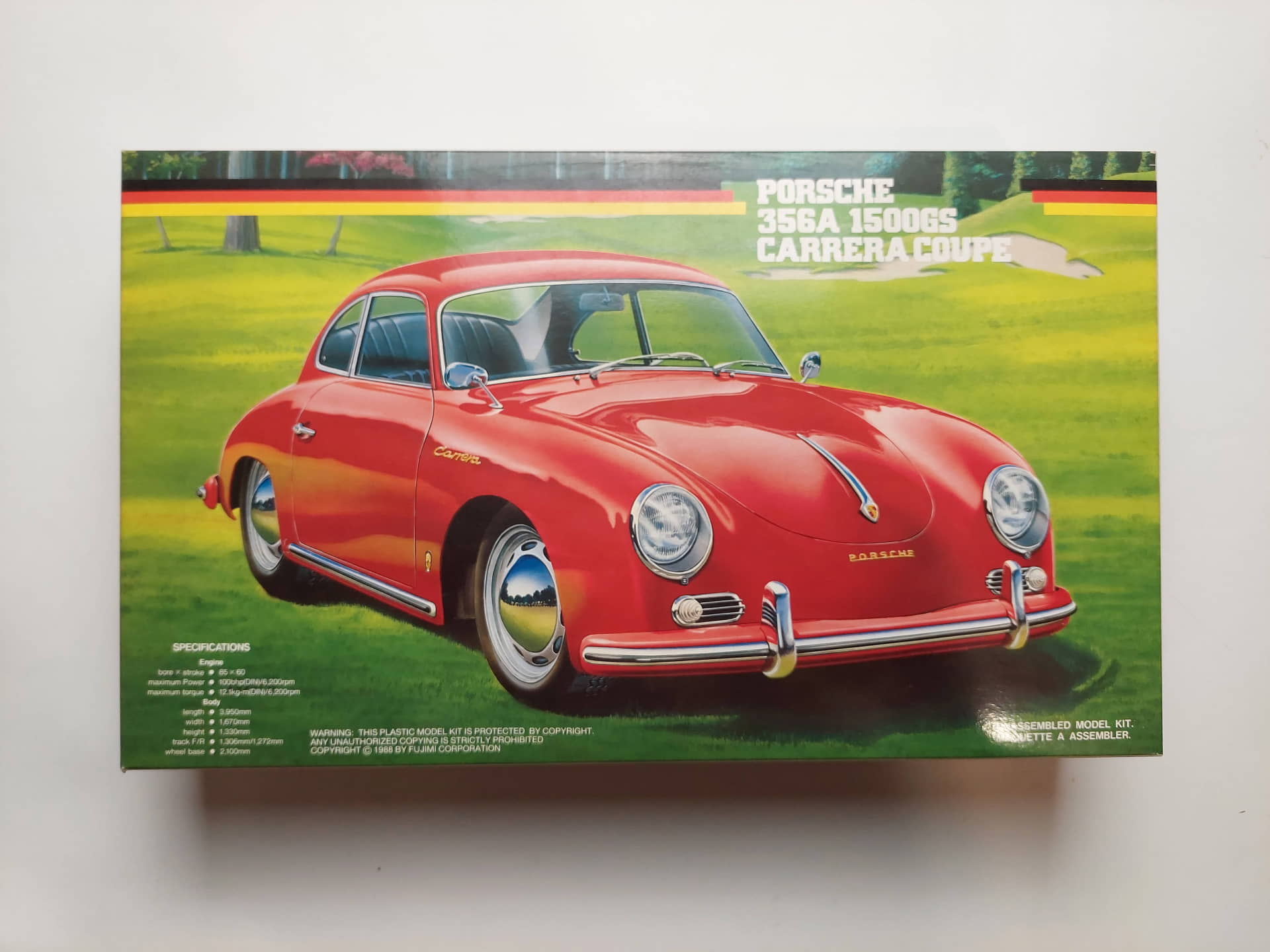 ad0b055d89e11ae58da327b1f403a1d3.jpg 1/24 Porsche 356A 1500GS Carrera Coupe Сборная модель Fujimi 08030