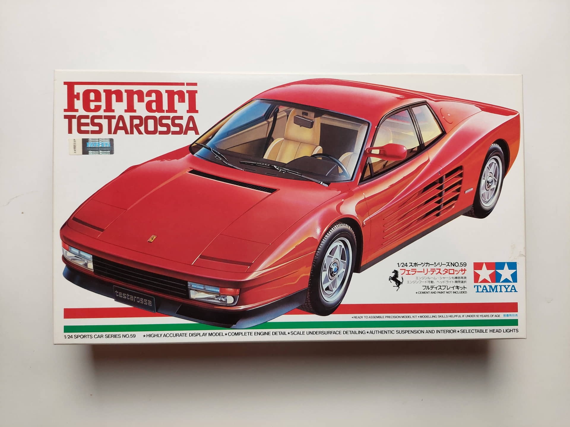 eb714a3a51867588d93aeb7cff4d3a66.jpg 1/24 Ferrari Testarossa Сборная модель Tamiya 24059
