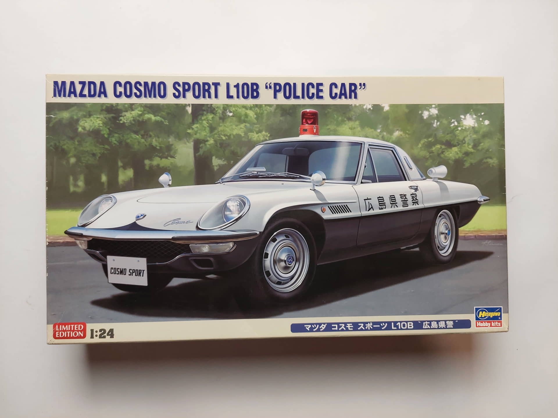 345fff44ecba7601dfb3bab7aa9050cb.jpg 1/24 Mazda Cosmo Sport L10B "Police Car" Сборная модель Hasegawa 20258