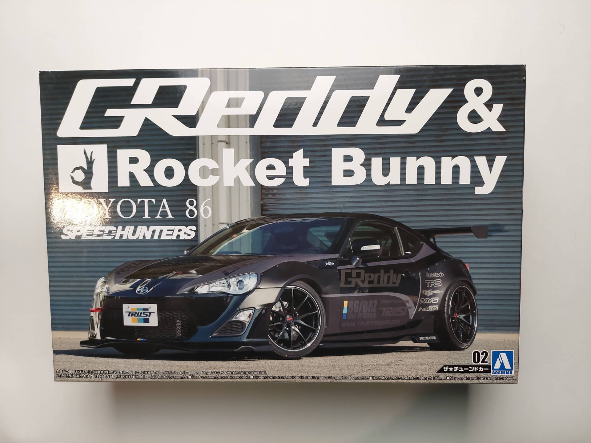 869546c92234ba00fd31c4c3a2ccb541.jpg 1/24 Toyota 86 ZN6 '12 Greddy & Rocket Bunny Volk Racing Ver. Сборная модель Aoshima 061879