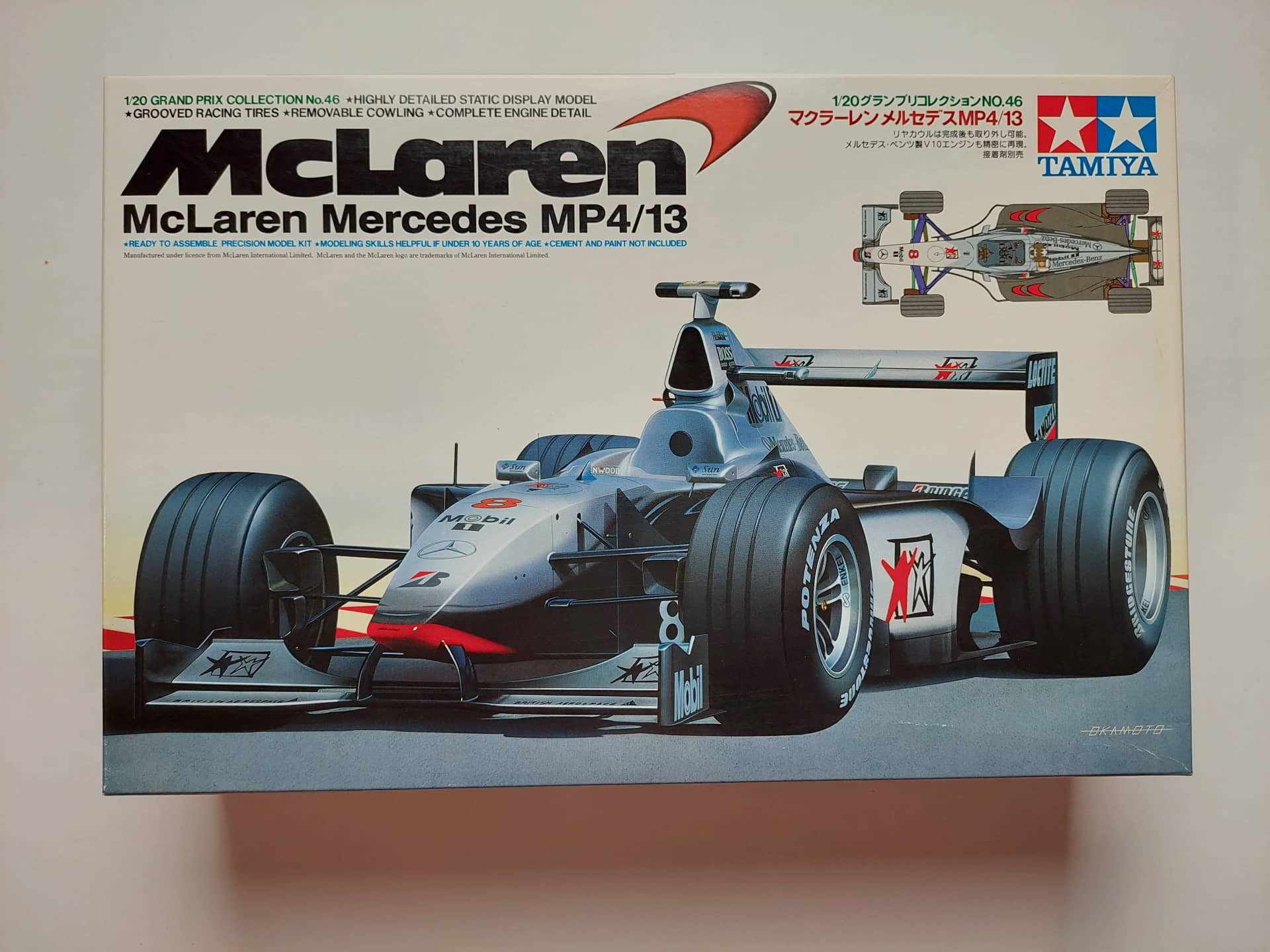 a1bf2c9cfa7c7f0bc06d70d2dc9e6b3c.jpg 1/20 McLaren MP4/13 Сборная модель Tamiya 20046