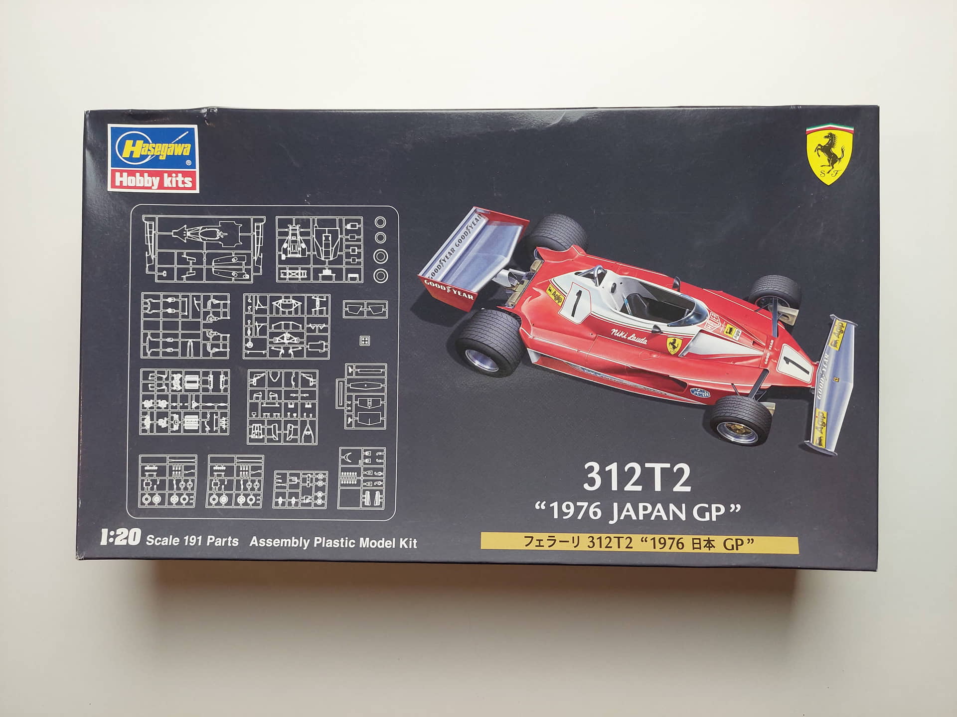a5661331138a3702af342855fd726497.jpg 1/20 Ferrari 312 T2 1976 Japan GP Сборная модель Hasegawa 20243