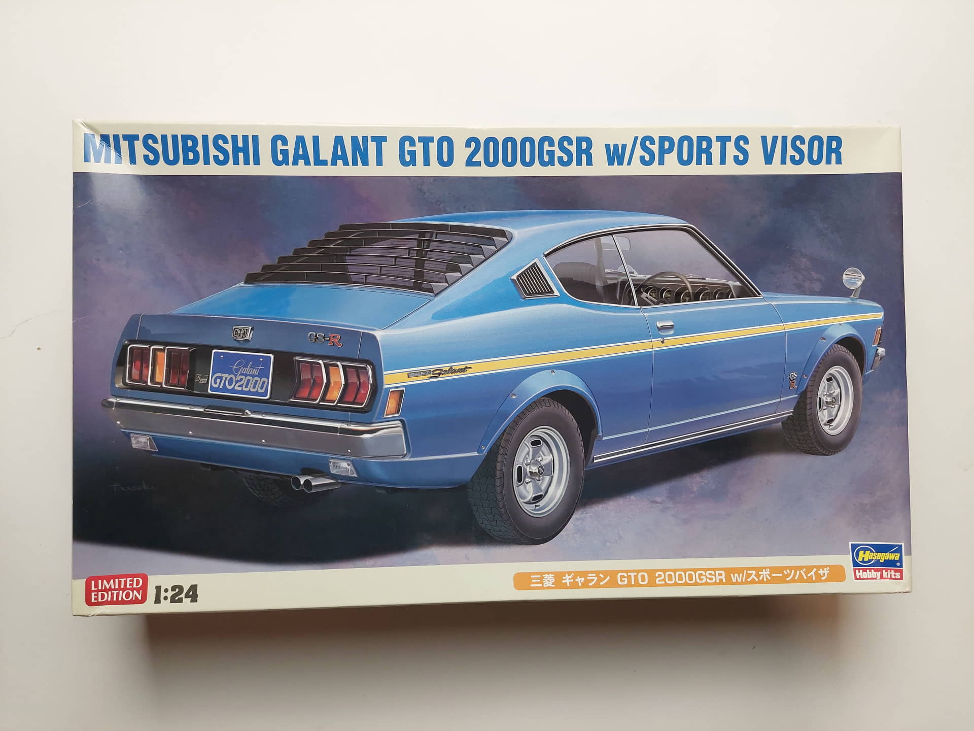 ae0406e616c0e7a3e9c55806d9673869.jpg 1/24 Mitsubishi Galant GTO 2000GSR w/Sports Visor Сборная модель Hasegawa 20408