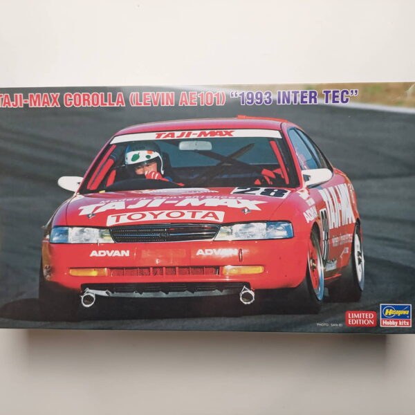 1/24 Toms Toyota Corolla (Levin AE101) Taji-Max 1993 Inter Tec Сборная модель Hasegawa 20630