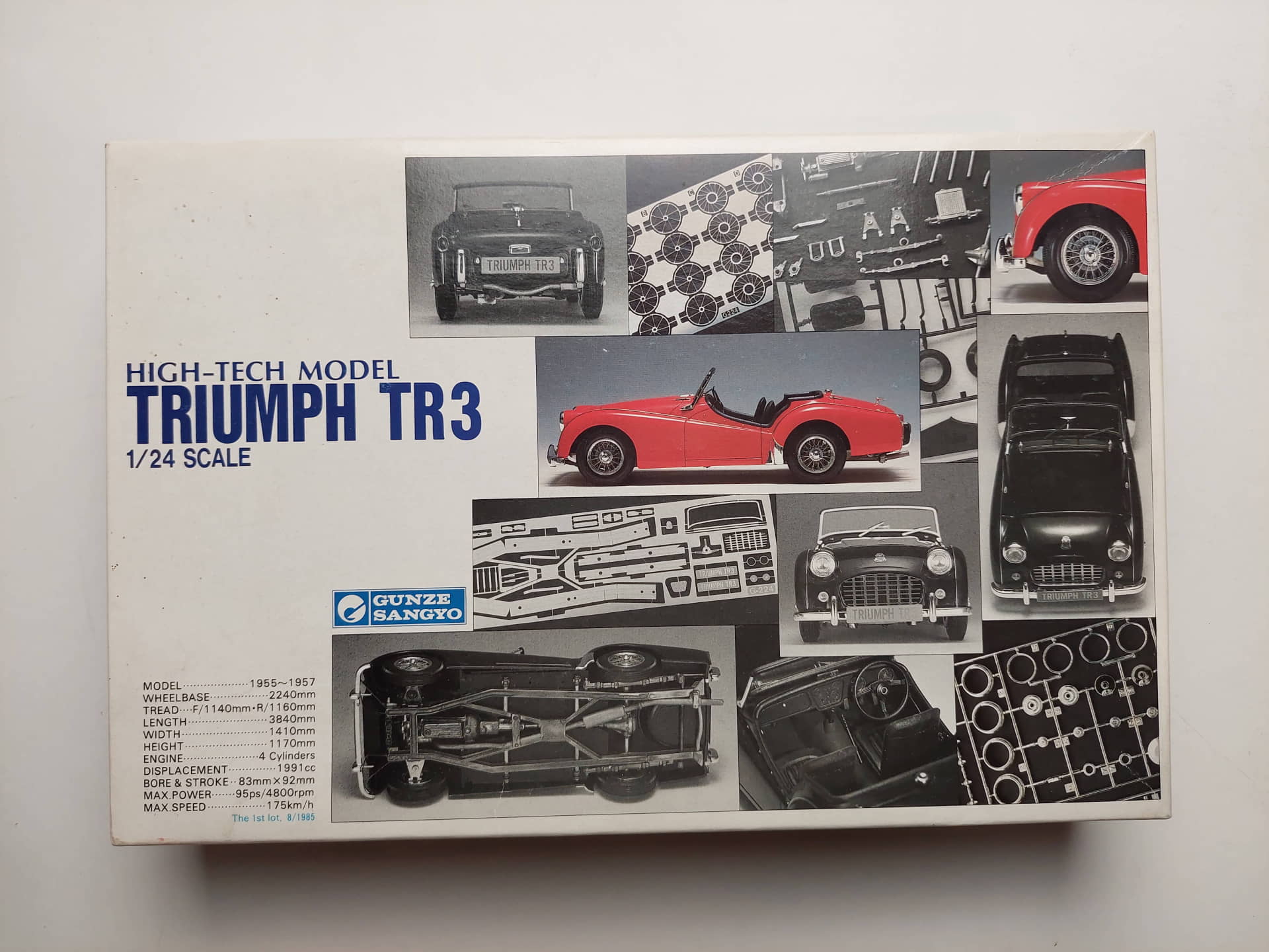 e3c5d253d1be431219ca047e0505277a.jpg 1/24 Triumph TR3 Сборная модель Gunze Sangyo G-224