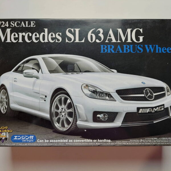 1/24 Mercedes-Benz SL63 AMG BRABUS Wheels Сборная модель Aoshima 047866