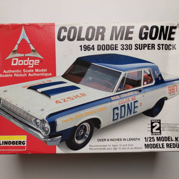 1/25 Color Me Gone 1964 Dodge 330 Super Stock Сборная модель Lindberg 72156
