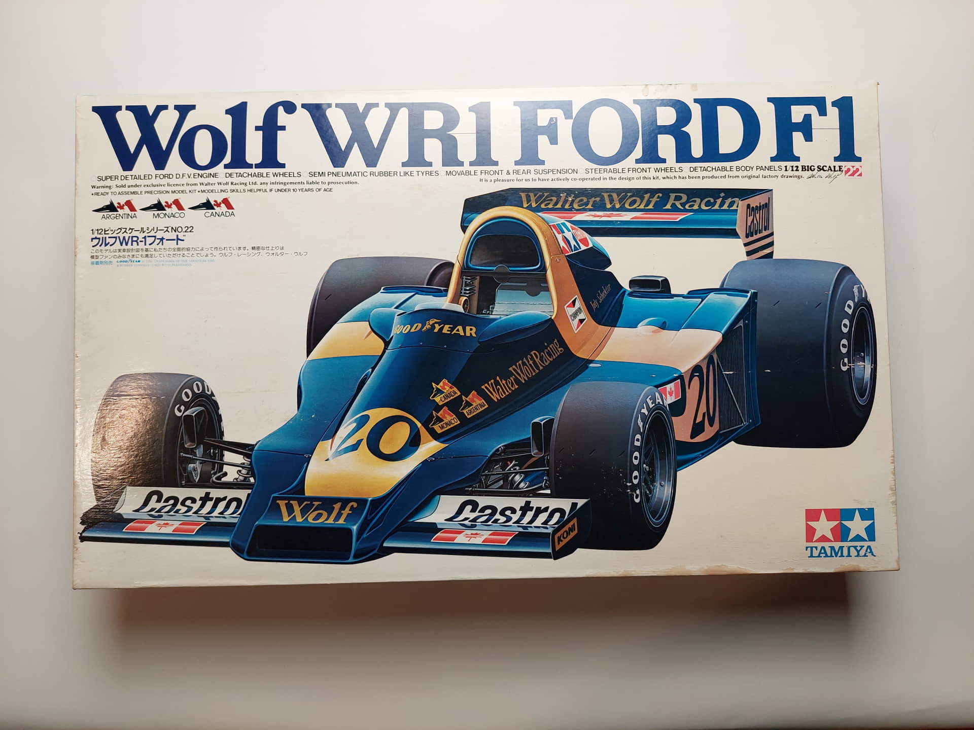 0893c401aa64b968f5f194ebd03205db.jpg 1/12 Wolf WR1 Ford F1 Сборная модель Tamiya 12024