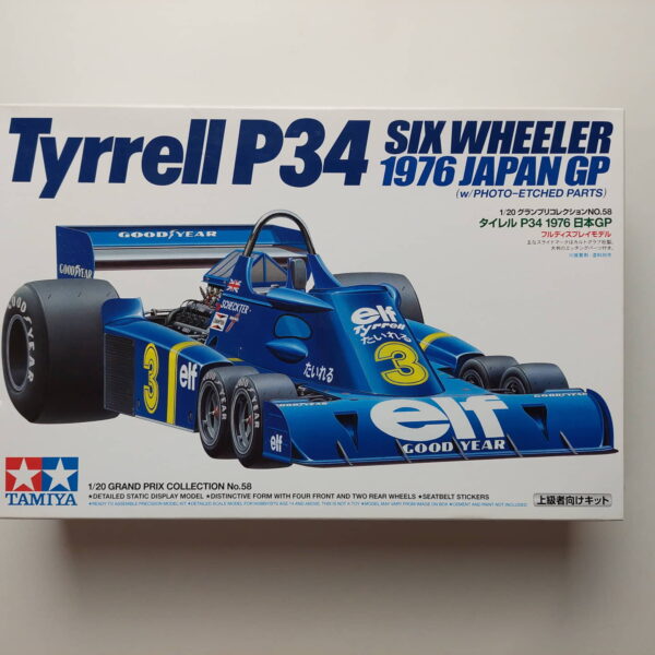 1/20 Tyrrell P34 Six Wheeler 1976 Japan GP (w/photo-etched parts) Сборная модель Tamiya 20058