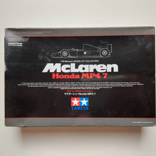1/20 McLaren MP 4/7 Honda Сборная модель Tamiya 25171