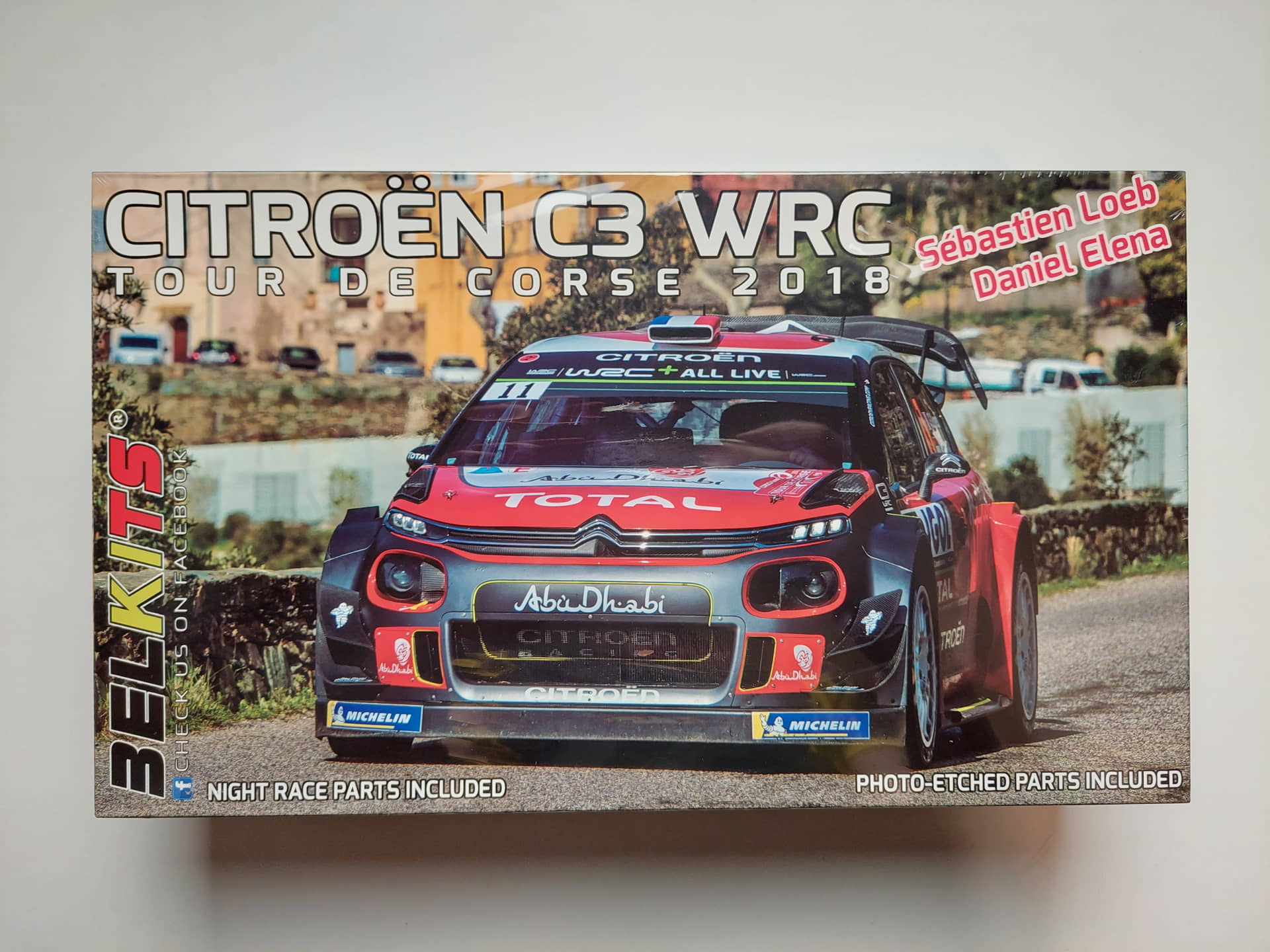 f5ebcbc8ad4673ec05cac247363ef59a.jpg 1/24 Citroën C3 WRC Tour de Corse 2018 Сборная модель Belkits BEL-017