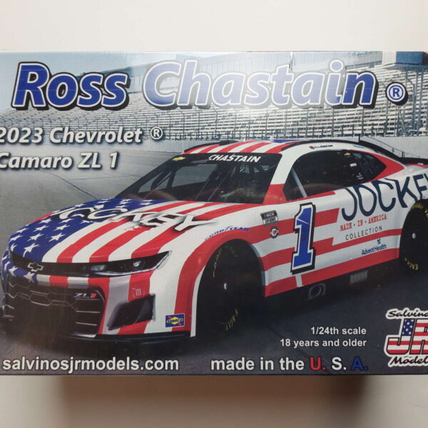 1/24 Chevrolet Camaro LZ1 2023 Ross Chastain "Jockey" #1 Trackhouse Racing's Salvinos JR Models THC2023RCJ