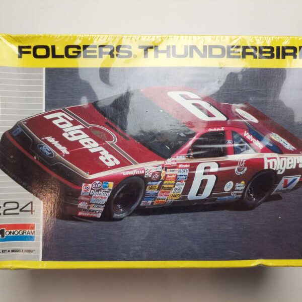 1/24 Ford Thunderbird 1990 Mark Martin #6 Roush Racing Folgers Сборная модель Monogram 2928