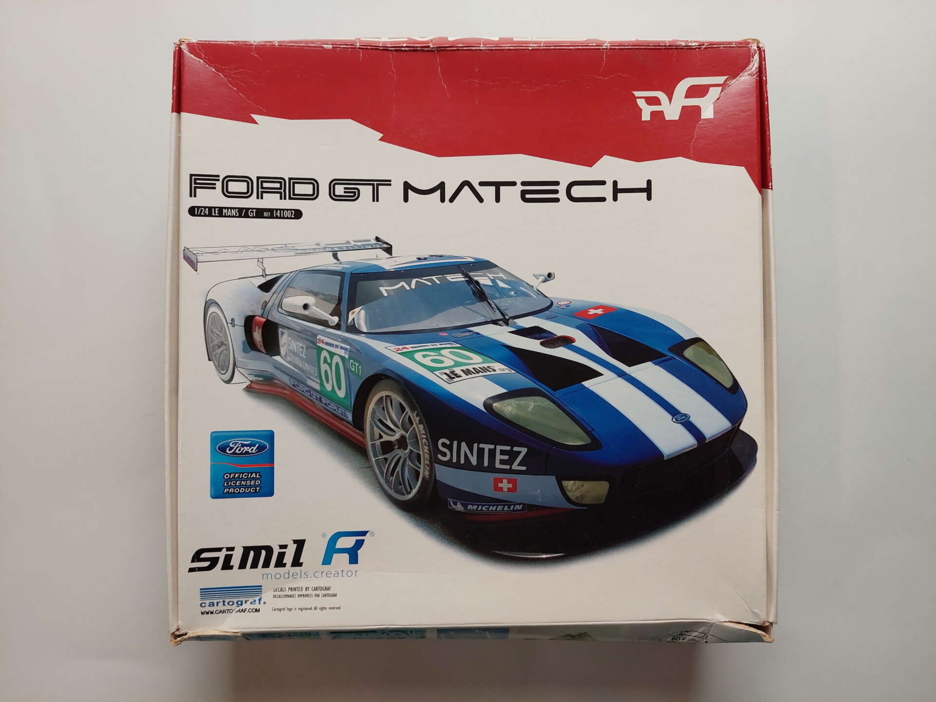 15f4a840bb39f06c66a0f02e384e4e31.jpg 1/24 Ford GT Matech #60 Сборная модель Simil R 141002