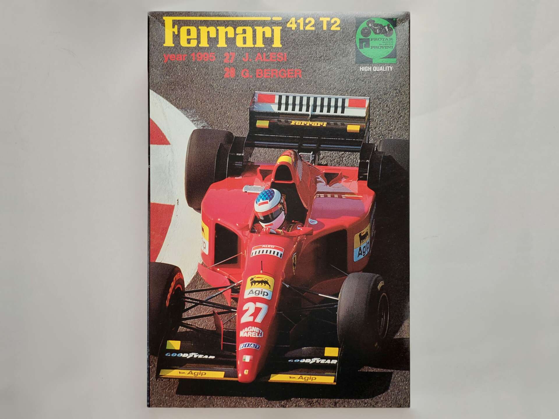 17c414a56bb6dd628bdf91584535f36d.jpg 1/24 Ferrari 412 T2 1995 5th Jean Alesi #27 Сборная модель Protar 18264