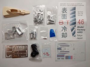 1/20 Brabham BT46 Surface cooling system Сборная модель Model Factory Hiro MFH-F-8