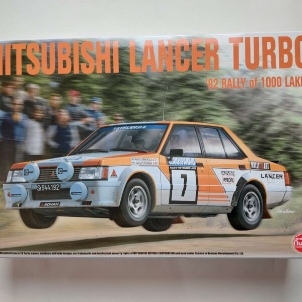 1/24 Mitsubishi Lancer Turbo '82 Rally of 1000 Lakes #7 Team Ralliart Сборная модель NuNu PN24018