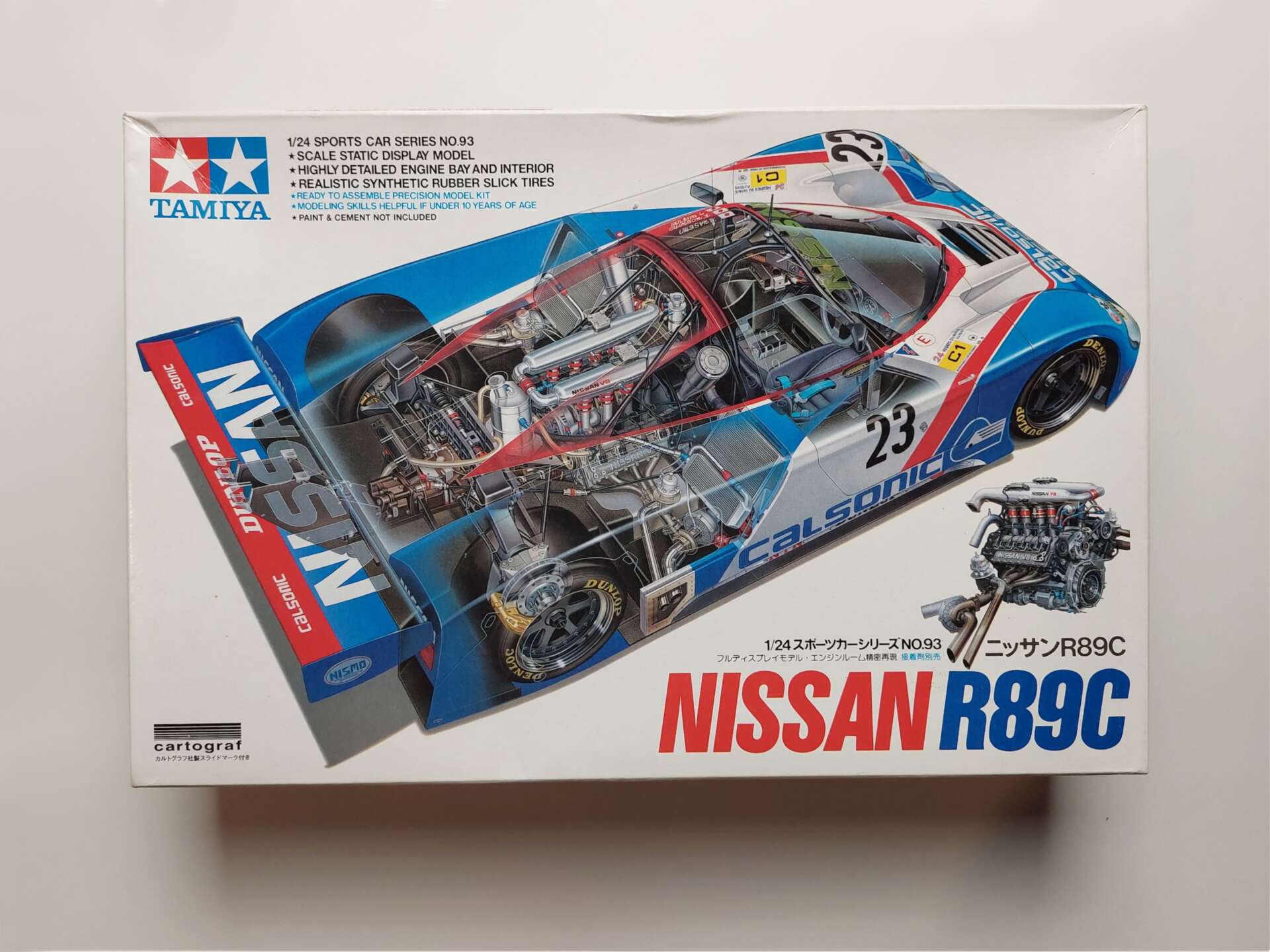 802ea8abbb3672411e77367bf50cd35a.jpg 1/24 Nissan R89C 1989 Le Mans 24 Hrs Сборная модель Tamiya 24093