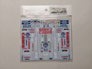 1/20 Williams Renault FW13 Canon (Tamiya) Декали Museum Collection D1001