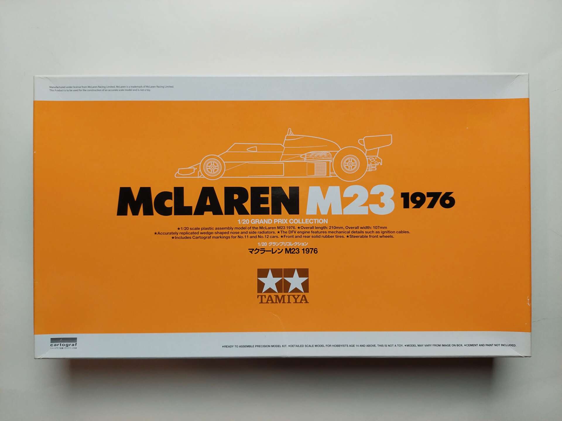 aaac09e6fe7edce8827f126e767b3ba0.jpg 1/20 Ford McLaren M23 1976 Сборная модель Tamiya 20062