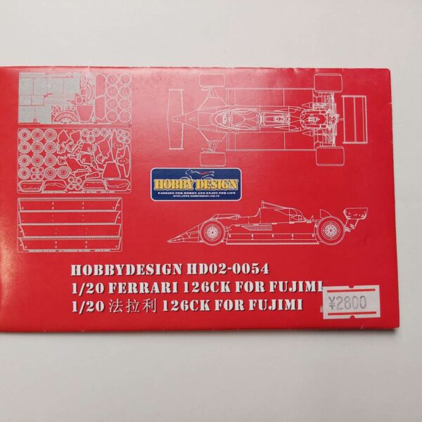 1/20 Ferrari 126 CK (Fujimi) Фототравление Hobby Design HD02-0054
