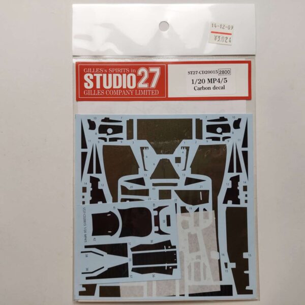 1/20 McLaren MP4/5 Carbon Decal (Fujimi) Декали Studio27 ST27-CD20015
