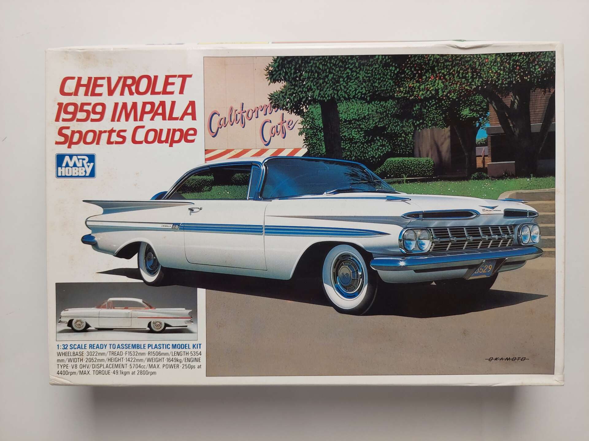 301fce058d035bf6874146ed5b30d60a.jpg 1/32 Chevrolet Impala 1959 Sports Coupe Сборная модель Mr. Hobby G-175