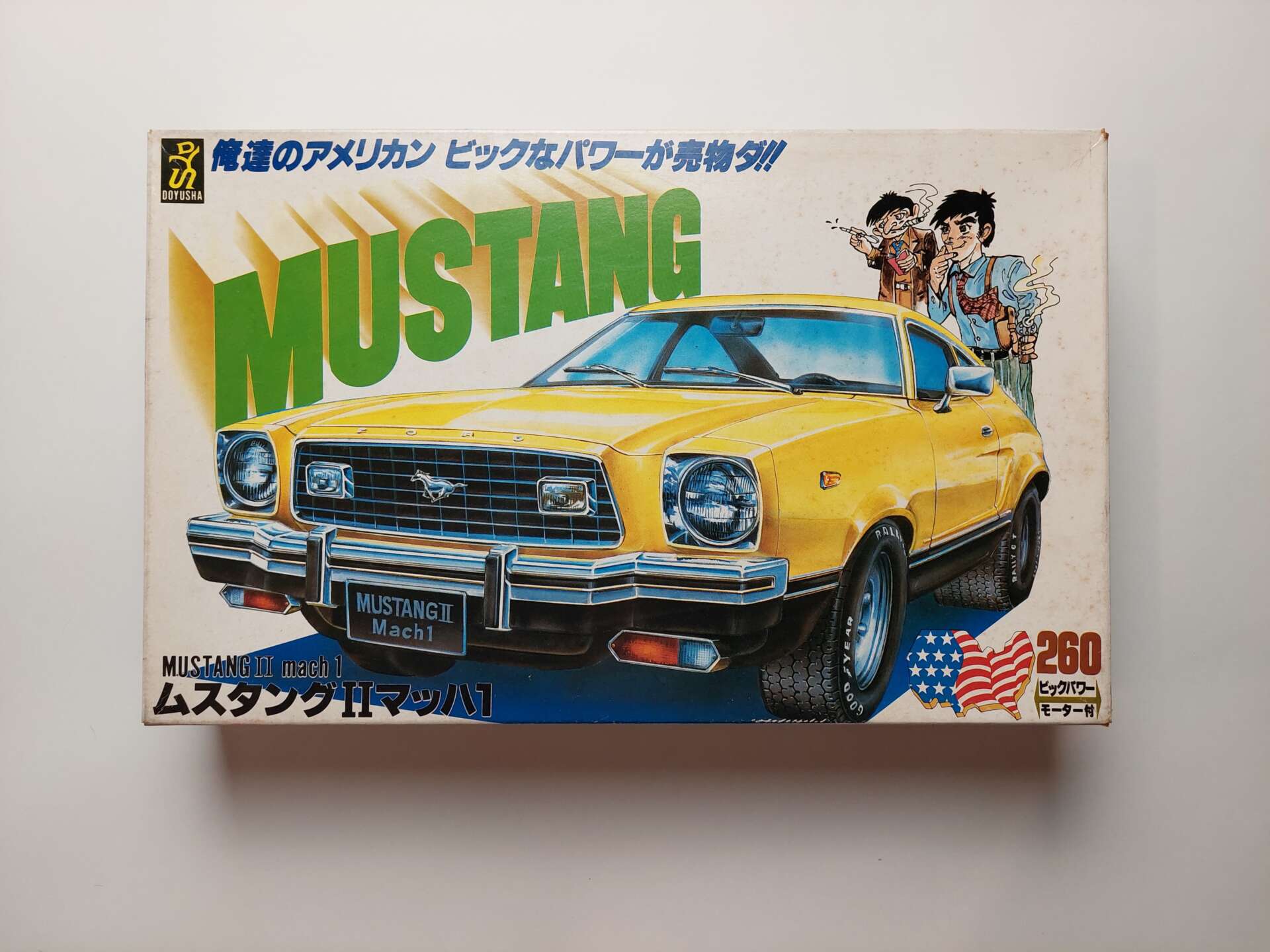 384d9bf889f802598ab07da73d58906b.jpg 1/23 Ford Mustang II Mach 1 Сборная модель Doyusha
