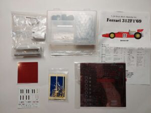 1/24 Ferrari 312 F1-69 1969 British GP no.11 MFH K-094