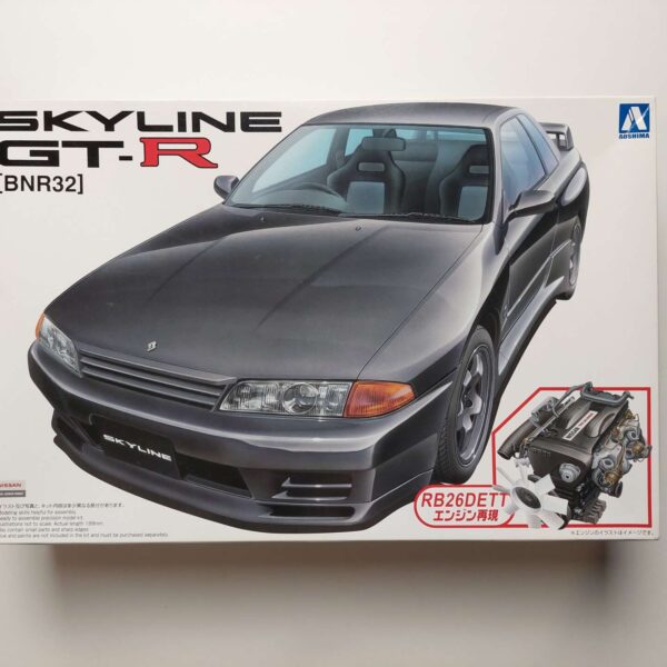 1/24 Nissan Skyline GT-R BNR32 с двигателем Сборная модель Aoshima 041987