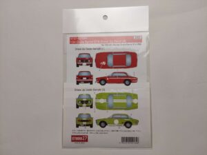 1/24 Alfa Romeo Giulia Sprint GTA A Декали Studio27 ST27-DC1251