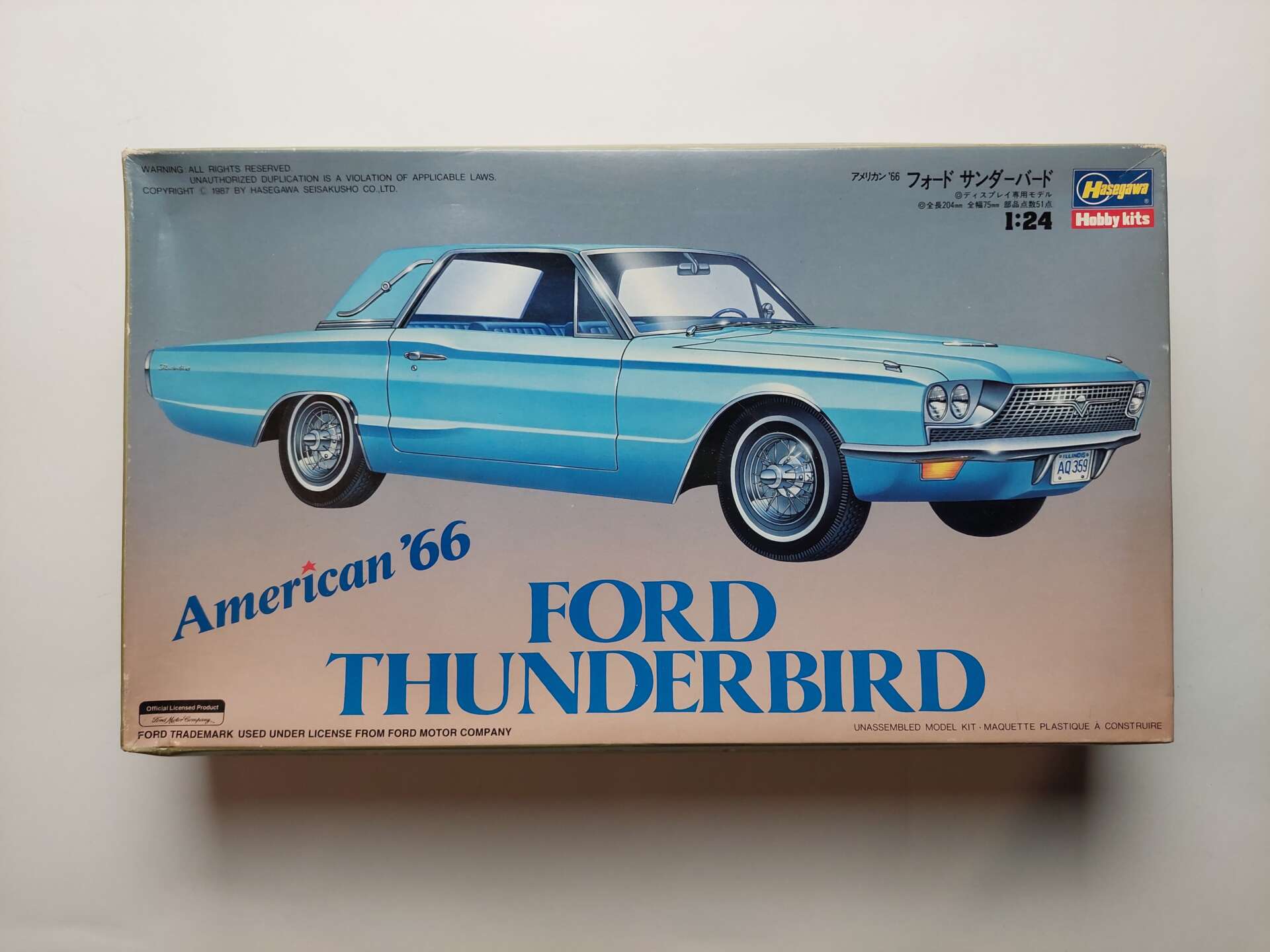 e6a922d031de73dd4618b904ba7ee4ed.jpg 1/24 Ford Thunderbird '66 Сборная модель Hasegawa CB005