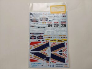1/24 Mitsubishi Pajero 1992 Rothmans #209 Декали Shunko Models SHK-D298SE