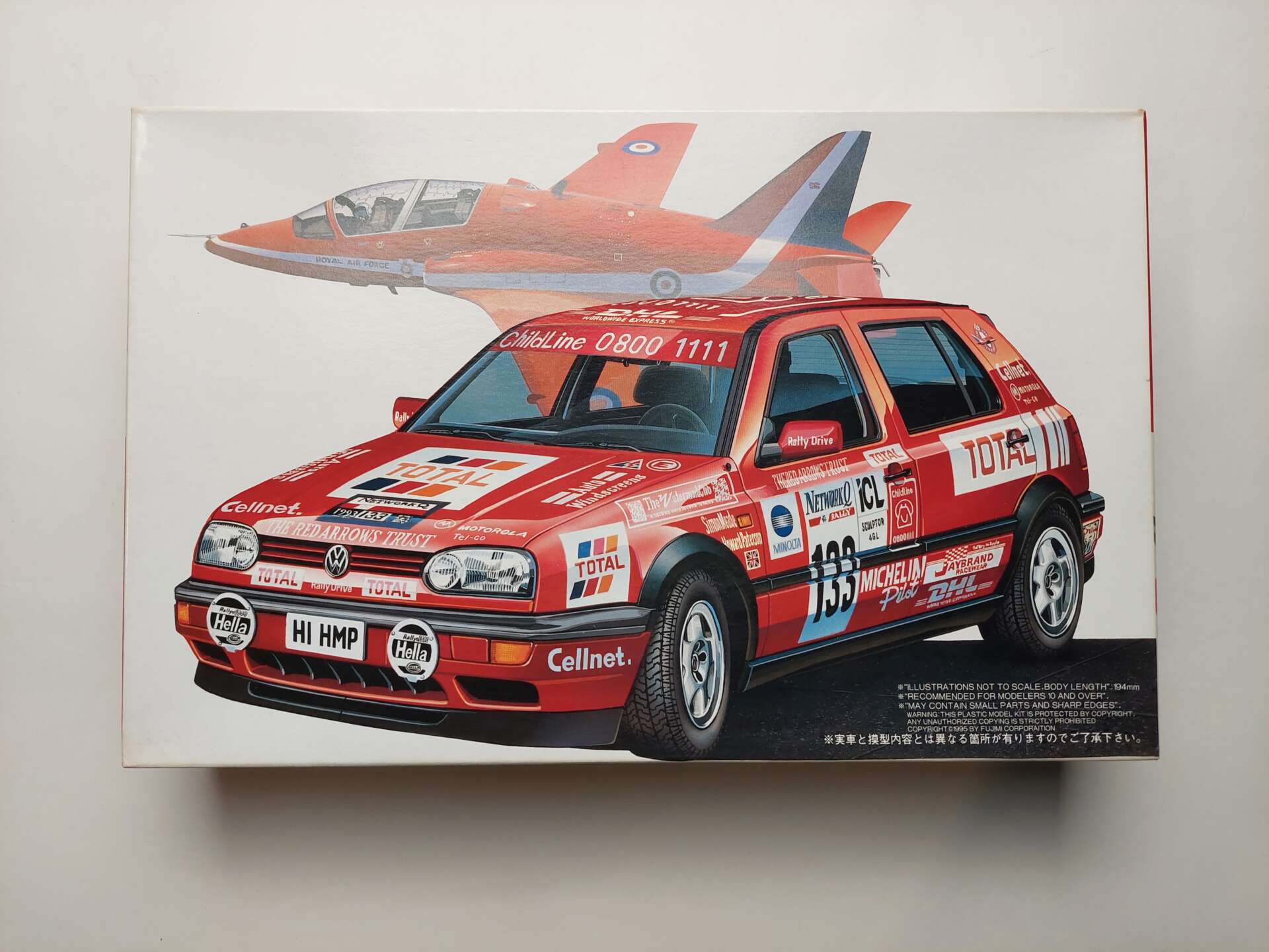 07abb8b595ddc0ba27e7fa628364c137.jpg 1/24 Volkswagen Golf III GTI '93 RAC Rally Red Arrows Сборная модель Fujimi 06150