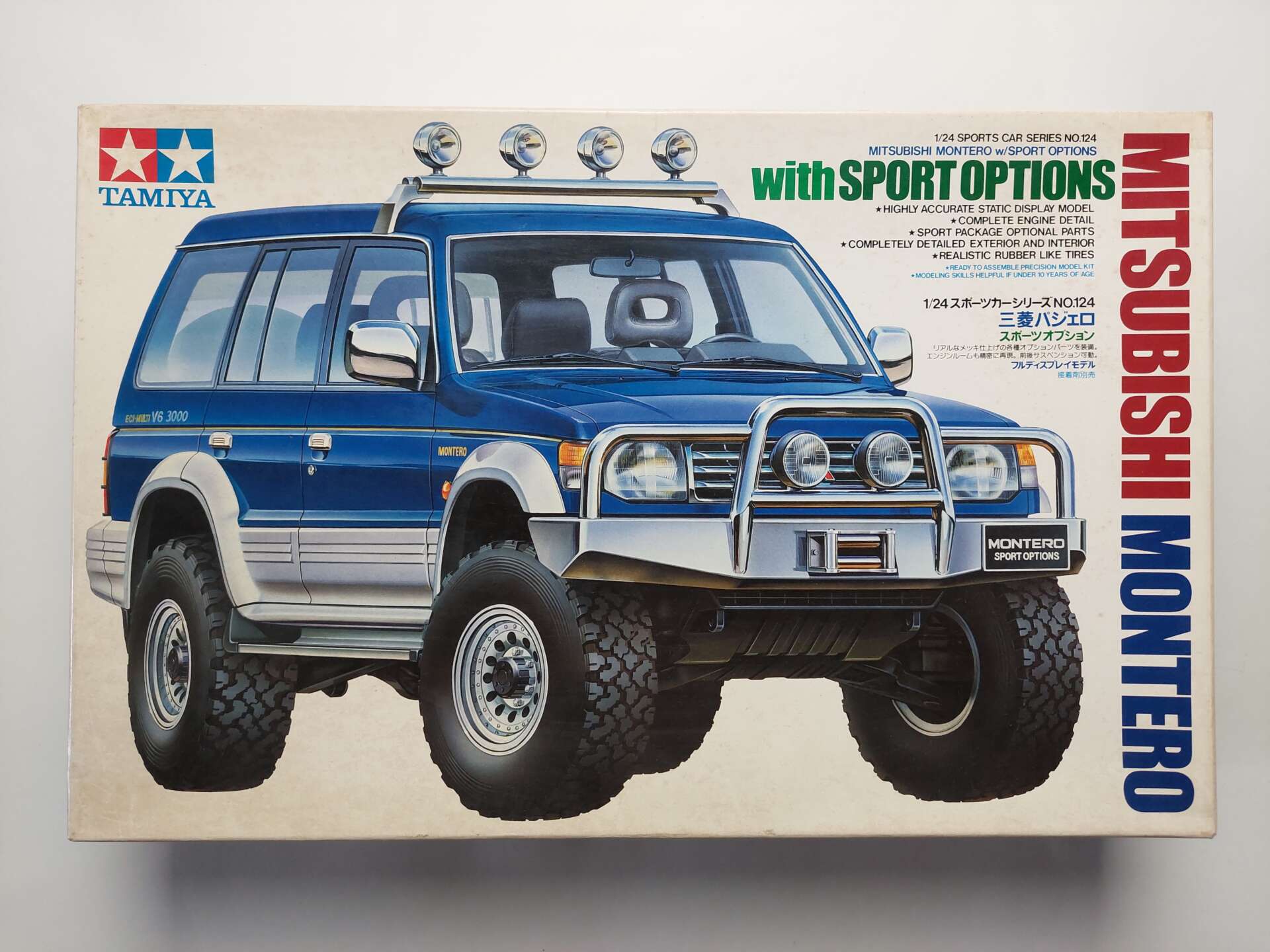 0e89466f19dffb784f216fa0d88e2998.jpg 1/24 Mitsubishi Montero with Sport Options Сборная модель Tamiya 24124
