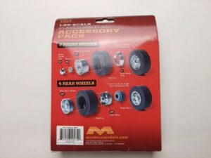 1/25 Super Single Tractor Wheel & Tire Set (6 pcs) Moebius Models 1017