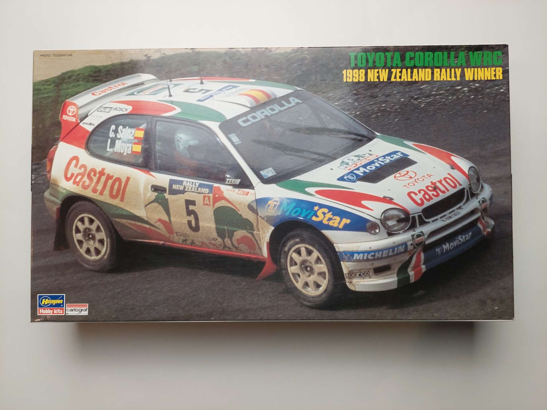 193707a57afe855a3cb5910009b5e5d7.jpg 1/24 Toyota Corolla WRC 1998 New Zealand Rally Winner Сборная модель Hasegawa 25083