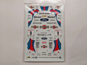 1/24 Ford Escort '97 San Remo rally Martini Декали Studio27 ST27-DC121