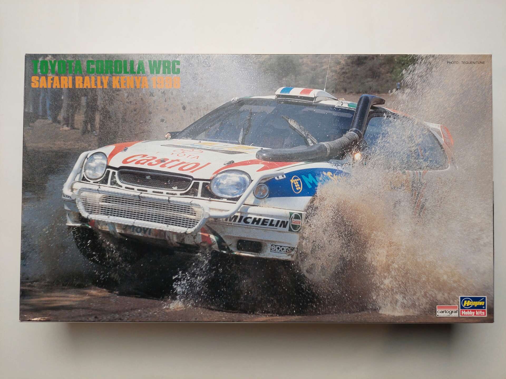 1ee7b77e3b8796e78aaea228bc0487f2.jpg 1/24 Toyota Corolla WRC 1998 Safari Rally Kenia Сборная модель Hasegawa 25090