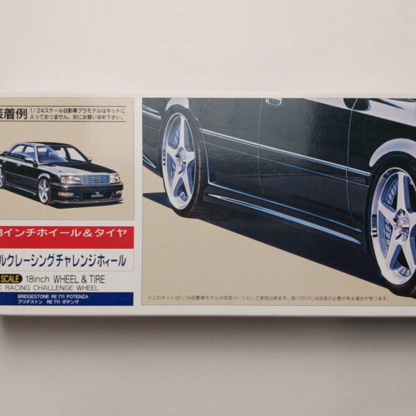 1/24 18 inch Wheel & Tire Volk Racing Challenge Wheel Fujimi 19179