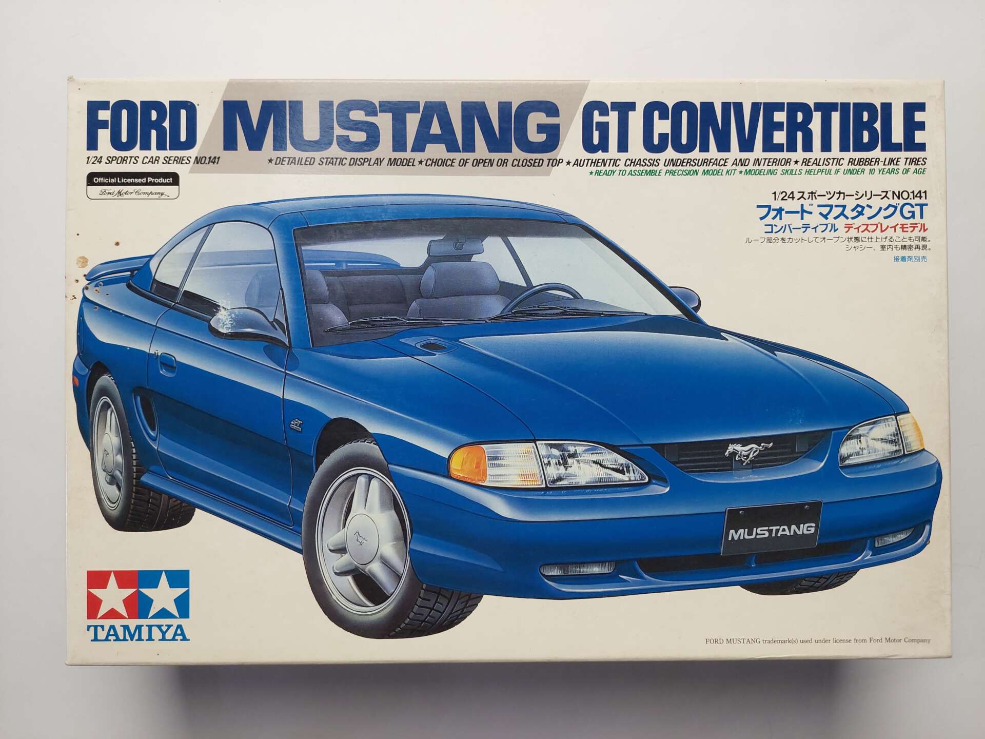 48fd3c3862b7f7242c2dd2a61a1daac6.jpg 1/24 Ford Mustang GT Convertible Сборная модель Tamiya 24141