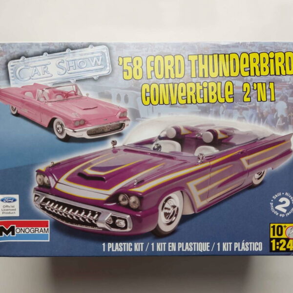 1/24 Ford Thunderbird 2'n1 '58 Convertible Сборная модель Monogram 85-4280