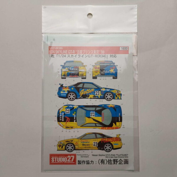 1/24 Nissan Skyline GT-R (R34) '99 All Japan Super Endurance Series FUJITSUBO Декали Studio27 ST27-DC265
