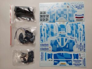 1/24 Nissan R390 GT1 Long Tail Calsonic / Clarion Транскит Officina 124