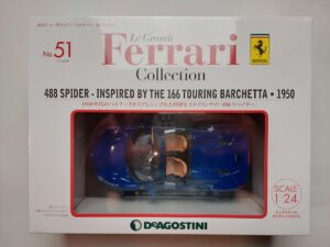 1/24 Ferrari 488 Spider 1950 Inspired by the 166 Touring Barchetta Масштабная модель De Agostini 51