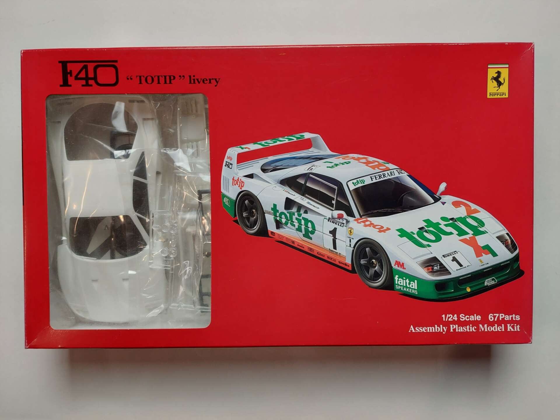 984d42ddd5465529576ce588b98f2a5b.jpg 1/24 Ferrari F40 1994 Italian GT #1 Totip Сборная модель Fujimi 12327