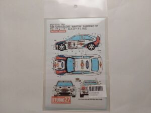1/24 Ford Escort '97 San Remo rally Martini Декали Studio27 ST27-DC121