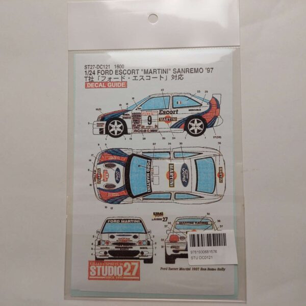 1/24 Ford Escort '97 San Remo rally Martini Декали Studio27 ST27-DC121