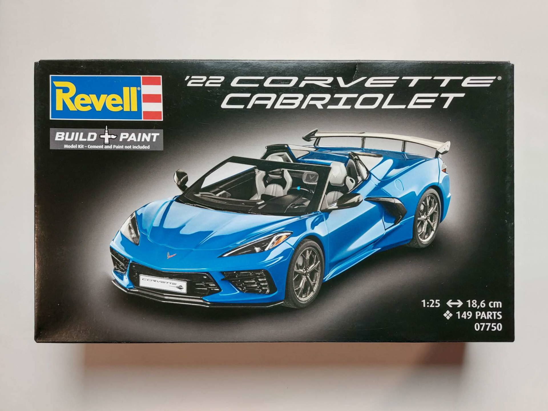 ad229865394e68a3d6cbb8cc49d623f6.jpg 1/25 Chevrolet Corvette C8 '22 Cabriolet Сборная модель Revell 07750