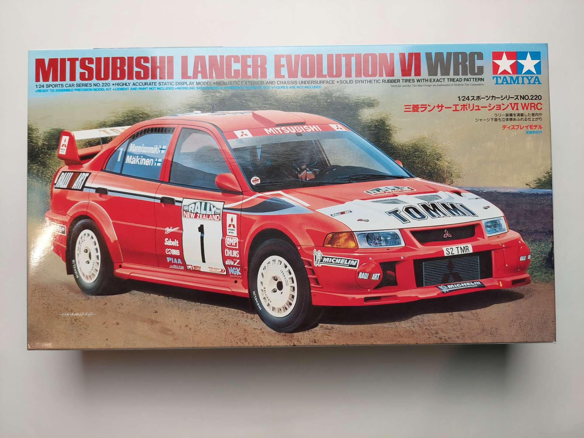 dc57f6f9713215ef37ece1806c7ef603.jpg 1/24 Mitsubishi Lancer Evolution VI WRC 1999 Rally New Zealand Сборная модель Tamiya 24220